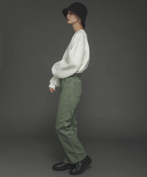 SENSE OF PLACE by URBAN RESEARCH（センスオブプレイスバイアーバンリサーチ）の「ウラキモウカレッジロゴスウェットシャツ（スウェット・レディース・アイボリー/ブラック/ブルー・ONE）」の22枚目の写真