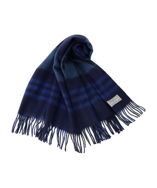 coen（コーエン）の「フェザータッチチェック柄ストール（ストール/ショール・レディース・ベージュ/ネイビー/ピンク/ナチュラル・FREE）」の6枚目の写真