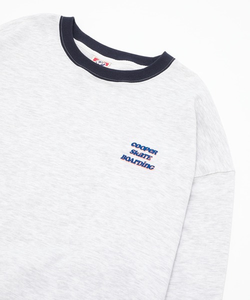 WHO'S WHO gallery（フーズフーギャラリー）の「COOPER PARKリンガークルースウェット（スウェット・メンズ・アッシュグレー/ブラック/ネイビー/ブラウン/杢グレー・FREE）」の6枚目の写真