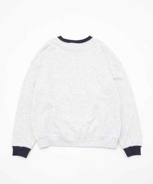 WHO'S WHO gallery（フーズフーギャラリー）の「COOPER PARKリンガークルースウェット（スウェット・メンズ・アッシュグレー/ブラック/ネイビー/ブラウン/杢グレー・FREE）」の12枚目の写真