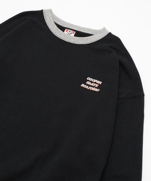 WHO'S WHO gallery（フーズフーギャラリー）の「COOPER PARKリンガークルースウェット（スウェット・メンズ・アッシュグレー/ブラック/ネイビー/ブラウン/杢グレー・FREE）」の14枚目の写真