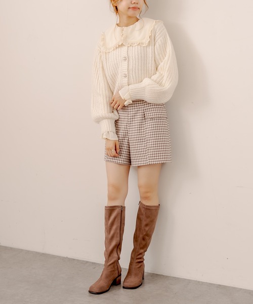 OLIVE des OLIVE（オリーブデオリーブ）の「マカロンカーディガン（カーディガン/ボレロ・レディース・ベージュ/オフホワイト/ピンク/ライトブラウン/ミント・FREE）」の11枚目の写真