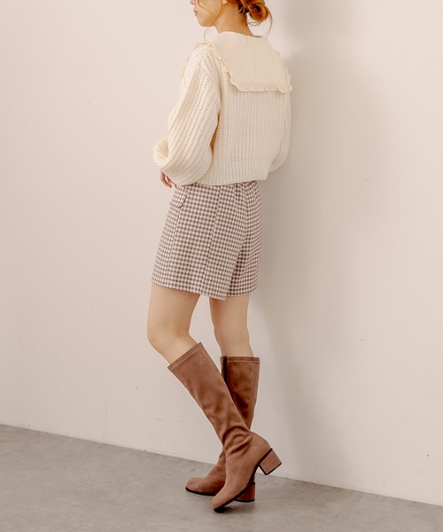 OLIVE des OLIVE（オリーブデオリーブ）の「マカロンカーディガン（カーディガン/ボレロ・レディース・ベージュ/オフホワイト/ピンク/ライトブラウン/ミント・FREE）」の6枚目の写真