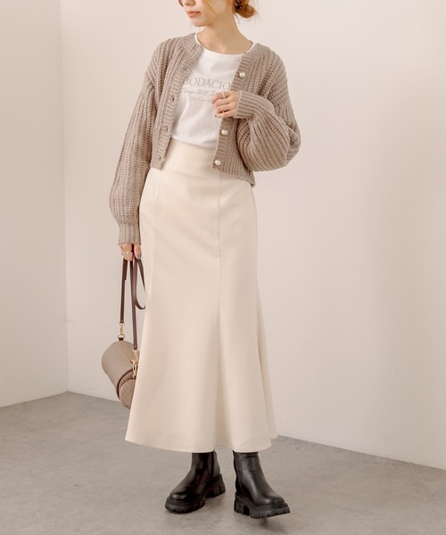 OLIVE des OLIVE（オリーブデオリーブ）の「マカロンカーディガン（カーディガン/ボレロ・レディース・ベージュ/オフホワイト/ピンク/ライトブラウン/ミント・FREE）」の16枚目の写真