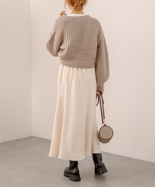 OLIVE des OLIVE（オリーブデオリーブ）の「マカロンカーディガン（カーディガン/ボレロ・レディース・ベージュ/オフホワイト/ピンク/ライトブラウン/ミント・FREE）」の12枚目の写真