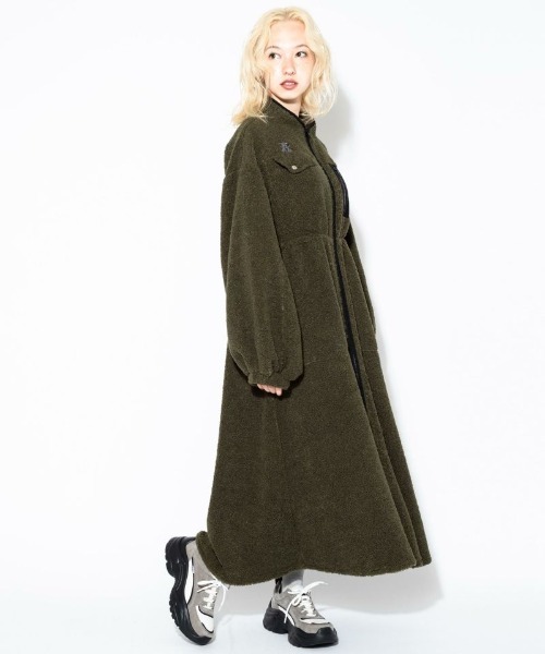 Candy Stripper（キャンディストリッパー）の「SUNNY ELEPHANT BOA ワンピース（ワンピース・レディース・アイボリー/カーキ/ブラック・2）」の6枚目の写真