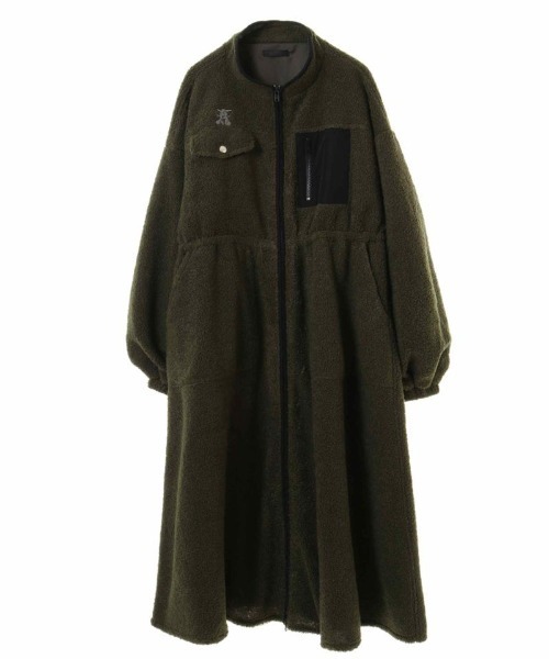 Candy Stripper（キャンディストリッパー）の「SUNNY ELEPHANT BOA ワンピース（ワンピース・レディース・アイボリー/カーキ/ブラック・2）」の10枚目の写真