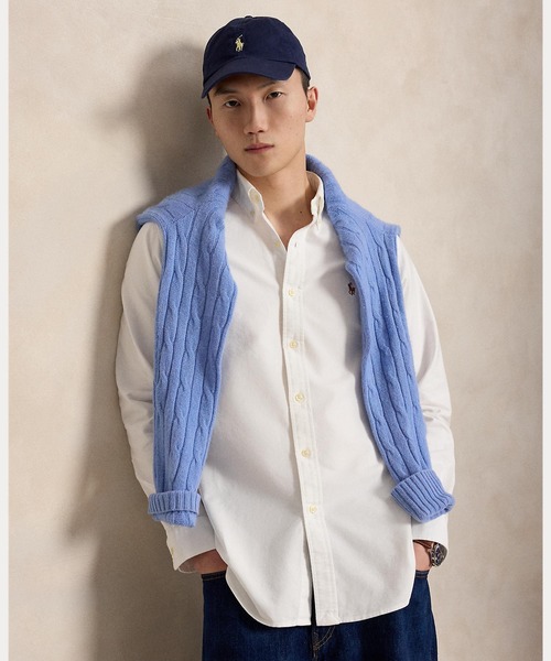 POLO RALPH LAUREN（ポロ ラルフ ローレン）の「アイコニック オックスフォード シャツ（シャツ/ブラウス・メンズ・ホワイト・M/XS/S/L/XL/XXL）」の4枚目の写真