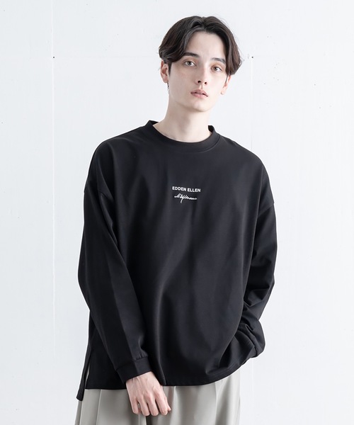 EDDEN ELLEN(エデンエレン)の「【EDDEN ELLEN】シンプルロゴカットソー(Tシャツ/カットソー・メンズ・ホワイト/チャコールグレー/ブラック/ダークブラウン/ベージュ/グリーン・SMALL/MEDIUM/LARGE/X-SMALL)」の3枚目の写真