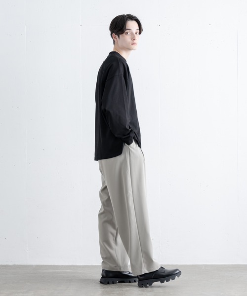 EDDEN ELLEN(エデンエレン)の「【EDDEN ELLEN】シンプルロゴカットソー(Tシャツ/カットソー・メンズ・ホワイト/チャコールグレー/ブラック/ダークブラウン/ベージュ/グリーン・SMALL/MEDIUM/LARGE/X-SMALL)」の7枚目の写真