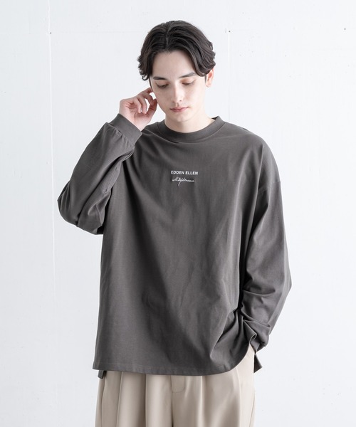 EDDEN ELLEN(エデンエレン)の「【EDDEN ELLEN】シンプルロゴカットソー(Tシャツ/カットソー・メンズ・ホワイト/チャコールグレー/ブラック/ダークブラウン/ベージュ/グリーン・SMALL/MEDIUM/LARGE/X-SMALL)」の16枚目の写真