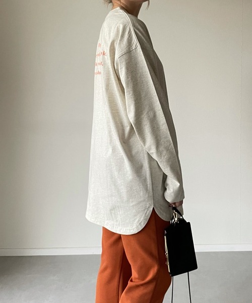 y/m by misato（イムバイミサト）の「my own way ロンT（Tシャツ/カットソー・レディース・ブラック/ホワイト/アイボリー・FREE）」の20枚目の写真