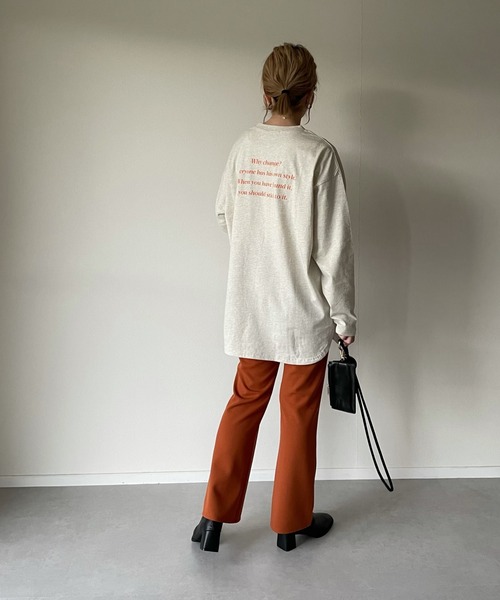 y/m by misato（イムバイミサト）の「my own way ロンT（Tシャツ/カットソー・レディース・ブラック/ホワイト/アイボリー・FREE）」の14枚目の写真