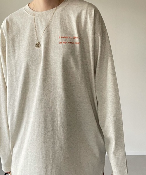 y/m by misato（イムバイミサト）の「my own way ロンT（Tシャツ/カットソー・レディース・ブラック/ホワイト/アイボリー・FREE）」の22枚目の写真