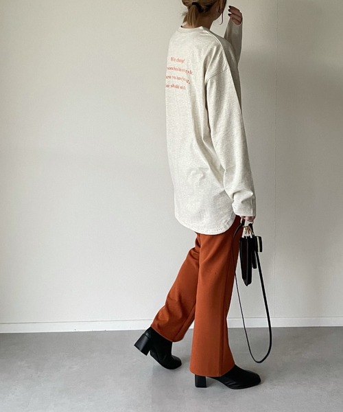 y/m by misato（イムバイミサト）の「my own way ロンT（Tシャツ/カットソー・レディース・ブラック/ホワイト/アイボリー・FREE）」の16枚目の写真