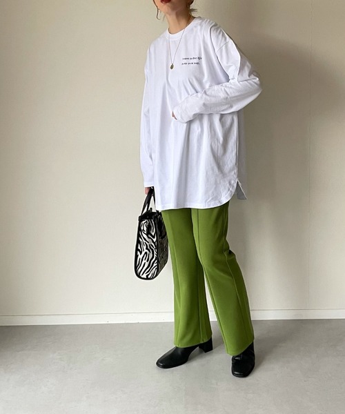 y/m by misato（イムバイミサト）の「my own way ロンT（Tシャツ/カットソー・レディース・ブラック/ホワイト/アイボリー・FREE）」の5枚目の写真