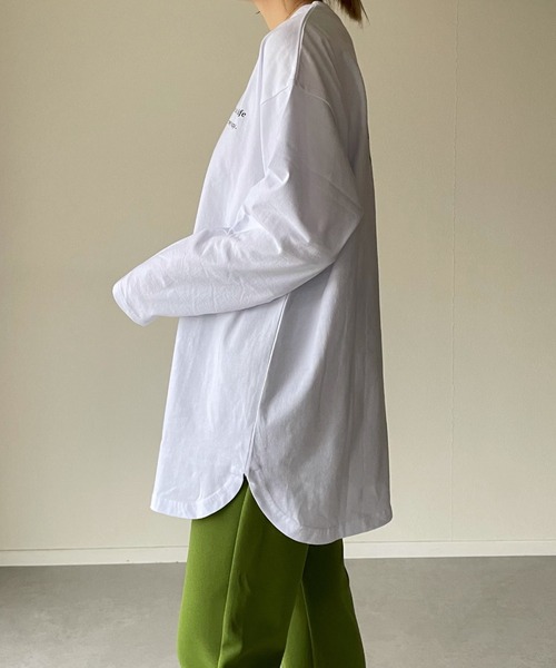 y/m by misato（イムバイミサト）の「my own way ロンT（Tシャツ/カットソー・レディース・ブラック/ホワイト/アイボリー・FREE）」の13枚目の写真