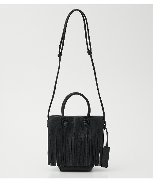 crie conforto(クリーコンフォルト)の「フリンジミニバッグ(ショルダーバッグ・レディース・ライトブルー/ブラック/アイボリー・FREE)」の11枚目の写真