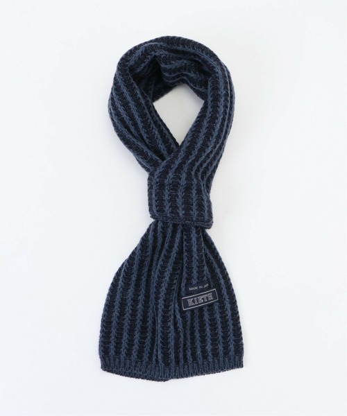 KIETH(キース)の「アゼアミコンパクトマフラー(マフラー・メンズ・チャコールグレー/ブルー/ネイビー・FREE)」の1枚目の写真