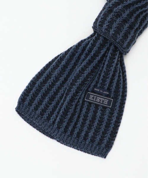 KIETH(キース)の「アゼアミコンパクトマフラー(マフラー・メンズ・チャコールグレー/ブルー/ネイビー・FREE)」の12枚目の写真