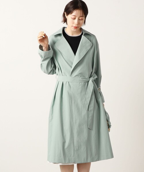 NOLLEY’S（ノーリーズ）の「◇【WEB限定カラーあり】ゆるトレンチコート（トレンチコート・レディース・ベージュ/イエロー/ライトグリーン/グレイッシュベージュ・38/36）」の13枚目の写真