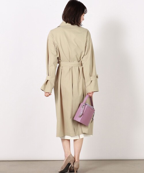 NOLLEY’S（ノーリーズ）の「◇【WEB限定カラーあり】ゆるトレンチコート（トレンチコート・レディース・ベージュ/イエロー/ライトグリーン/グレイッシュベージュ・38/36）」の18枚目の写真