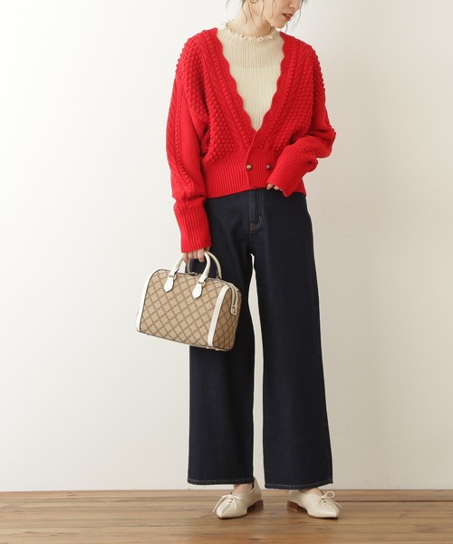 N.（N. Natural Beauty Basic）（エヌエヌナチュラルビューティーベーシック）の「【S Size Line】◆スタンダードワイドデニムパンツ（デニムパンツ・レディース・インディゴブルー/ナチュラル/ワンウォッシュ・SMALL/MEDIUM）」の3枚目の写真