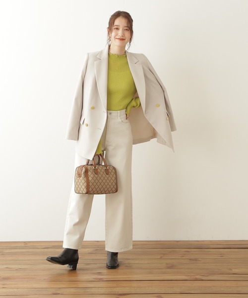 N.（N. Natural Beauty Basic）（エヌエヌナチュラルビューティーベーシック）の「【S Size Line】◆スタンダードワイドデニムパンツ（デニムパンツ・レディース・インディゴブルー/ナチュラル/ワンウォッシュ・SMALL/MEDIUM）」の6枚目の写真