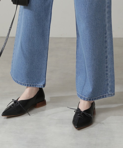 N.（N. Natural Beauty Basic）（エヌエヌナチュラルビューティーベーシック）の「【S Size Line】◆スタンダードワイドデニムパンツ（デニムパンツ・レディース・インディゴブルー/ナチュラル/ワンウォッシュ・SMALL/MEDIUM）」の16枚目の写真