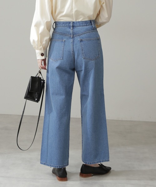 N.（N. Natural Beauty Basic）（エヌエヌナチュラルビューティーベーシック）の「【S Size Line】◆スタンダードワイドデニムパンツ（デニムパンツ・レディース・インディゴブルー/ナチュラル/ワンウォッシュ・SMALL/MEDIUM）」の13枚目の写真