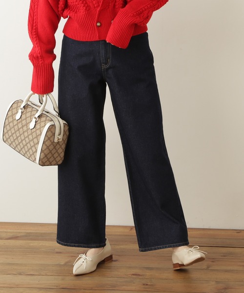 N.（N. Natural Beauty Basic）（エヌエヌナチュラルビューティーベーシック）の「【S Size Line】◆スタンダードワイドデニムパンツ（デニムパンツ・レディース・インディゴブルー/ナチュラル/ワンウォッシュ・SMALL/MEDIUM）」の9枚目の写真