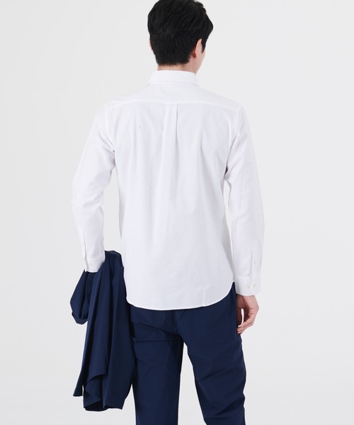Blue Standard (ブルースタンダード)の「【BLUE STANDARD/ブルースタンダード】ラクケア 別布ポケット切替シャツ ブロードチェック ボタンダウン シャツ(シャツ/ブラウス・メンズ・ホワイト/グレー/オフホワイト/ブルー・MEDIUM/LARGE/X-LARGE)」の9枚目の写真