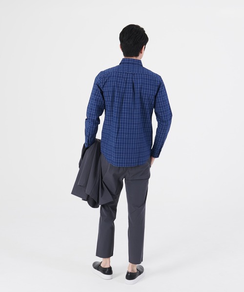 Blue Standard (ブルースタンダード)の「【BLUE STANDARD/ブルースタンダード】ラクケア 別布ポケット切替シャツ ブロードチェック ボタンダウン シャツ(シャツ/ブラウス・メンズ・ホワイト/グレー/オフホワイト/ブルー・MEDIUM/LARGE/X-LARGE)」の22枚目の写真