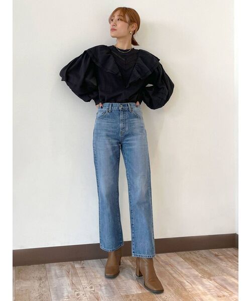 Ungrid(アングリッド)の「ヴィンテージストレートデニム(デニムパンツ・レディース・ブルー・26inch/25inch/24inch)」の12枚目の写真