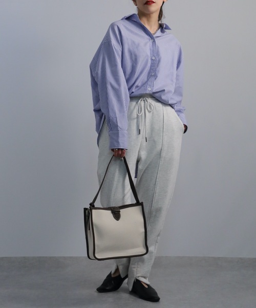 ap retro（アプレトロ）の「【ap retro】ストライプオーバーサイズシャツ（シャツ/ブラウス・レディース・グリーン/ネイビー/レッド・FREE）」の20枚目の写真