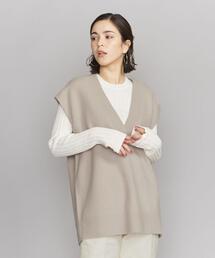 BEAUTY&YOUTH UNITED ARROWS | BY ハミルトンウール ビッグ Vネック ベスト(ベスト)