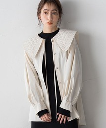 Droite lautreamont | タイプライターキルティングつけ襟ブラウス(シャツ/ブラウス)