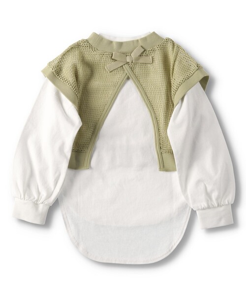 BRANSHES(ブランシェス)の「【セット商品】長袖Tシャツ×ベスト ロンT(Tシャツ/カットソー・キッズ・ブラック/ベージュ・100/110/120/130/140/150)」の6枚目の写真