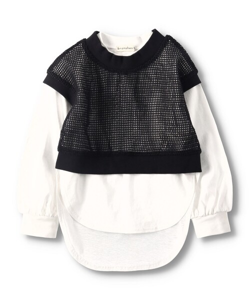 BRANSHES(ブランシェス)の「【セット商品】長袖Tシャツ×ベスト ロンT(Tシャツ/カットソー・キッズ・ブラック/ベージュ・100/110/120/130/140/150)」の13枚目の写真
