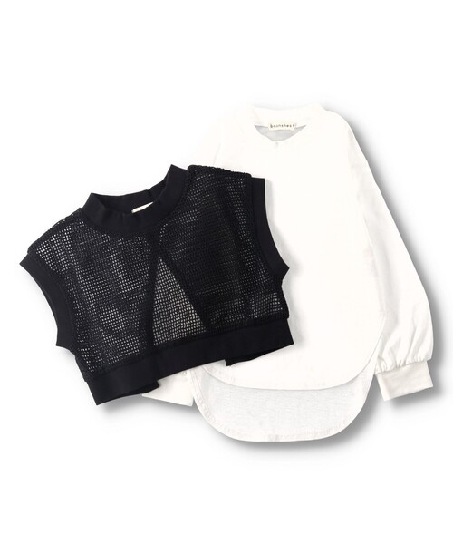 BRANSHES(ブランシェス)の「【セット商品】長袖Tシャツ×ベスト ロンT(Tシャツ/カットソー・キッズ・ブラック/ベージュ・100/110/120/130/140/150)」の14枚目の写真