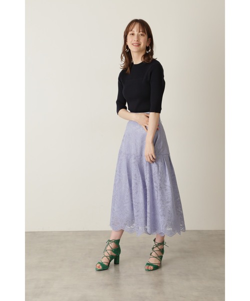 JILL STUART(ジルスチュアート)の「◆ナターシャリブニット(ニット/セーター・レディース・ホワイト/ネイビー/ピンク/グリーン・FREE)」の12枚目の写真