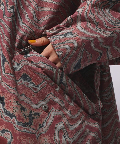 HARE（ハレ）の「lacquerモッズコート(HARE)（モッズコート・レディース・グレー/ピンク・FREE）」の10枚目の写真