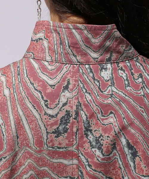 HARE（ハレ）の「lacquerモッズコート(HARE)（モッズコート・レディース・グレー/ピンク・FREE）」の8枚目の写真