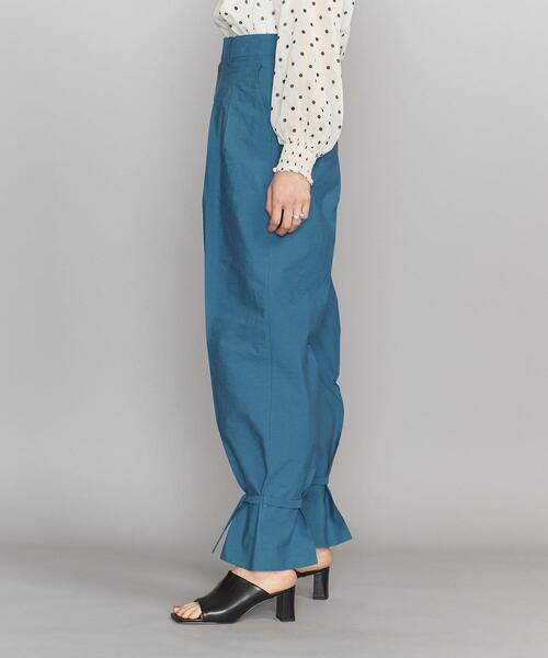 BEAUTY&YOUTH UNITED ARROWS（ビューティーアンドユースユナイテッドアローズ）の「BY タック ストレート＆ドロースト パンツ -ウォッシャブル-◆（その他パンツ・レディース・ダークグレー/ロイヤルブルー・M/S）」の10枚目の写真