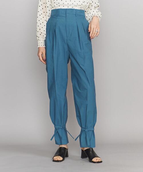 BEAUTY&YOUTH UNITED ARROWS（ビューティーアンドユースユナイテッドアローズ）の「BY タック ストレート＆ドロースト パンツ -ウォッシャブル-◆（その他パンツ・レディース・ダークグレー/ロイヤルブルー・M/S）」の12枚目の写真