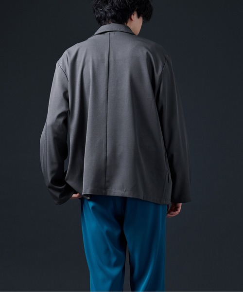 Ellno Loset(エルノロゼット)の「フラシデザインブルゾン(ブルゾン・メンズ・チャコールグレー/ブラック・MEDIUM/LARGE)」の21枚目の写真