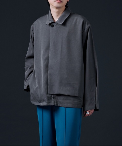 Ellno Loset(エルノロゼット)の「フラシデザインブルゾン(ブルゾン・メンズ・チャコールグレー/ブラック・MEDIUM/LARGE)」の22枚目の写真