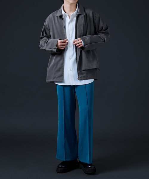 Ellno Loset(エルノロゼット)の「フラシデザインブルゾン(ブルゾン・メンズ・チャコールグレー/ブラック・MEDIUM/LARGE)」の17枚目の写真