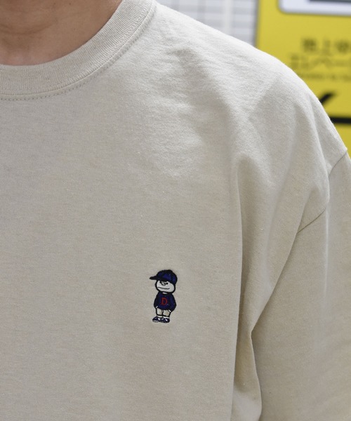 DOUBLE STEAL(ダブルスティール)の「Mini Doubz 半袖Tシャツ(Tシャツ/カットソー・メンズ・ホワイト/ブラック/カーキ/ライトグリーン/アッシュ・MEDIUM/LARGE/X-LARGE)」の5枚目の写真