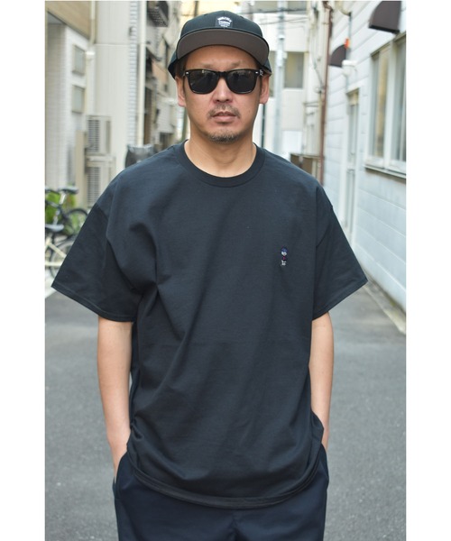 DOUBLE STEAL(ダブルスティール)の「Mini Doubz 半袖Tシャツ(Tシャツ/カットソー・メンズ・ホワイト/ブラック/カーキ/ライトグリーン/アッシュ・MEDIUM/LARGE/X-LARGE)」の11枚目の写真